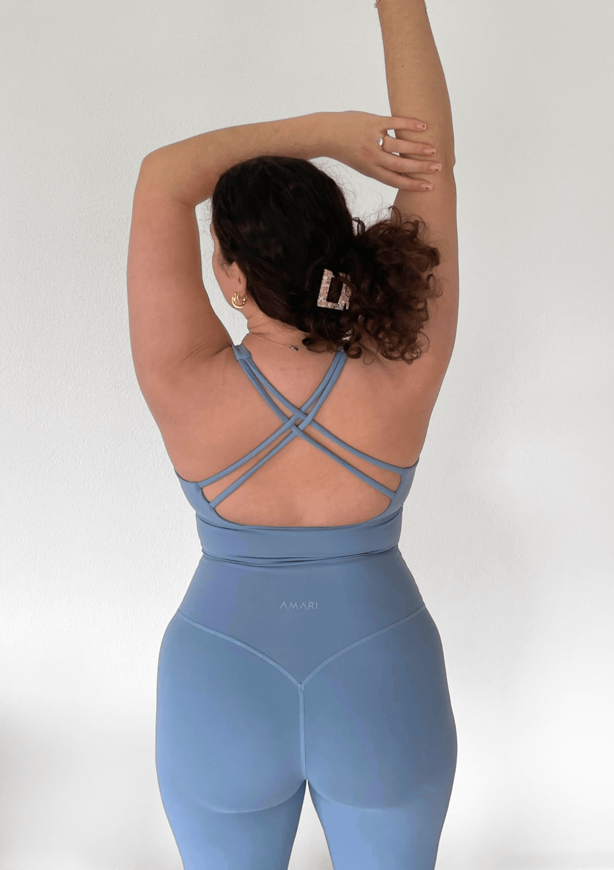 Second Chance: Essentials Sports Bra - Cross Back Sportsbra Baby Blue XS