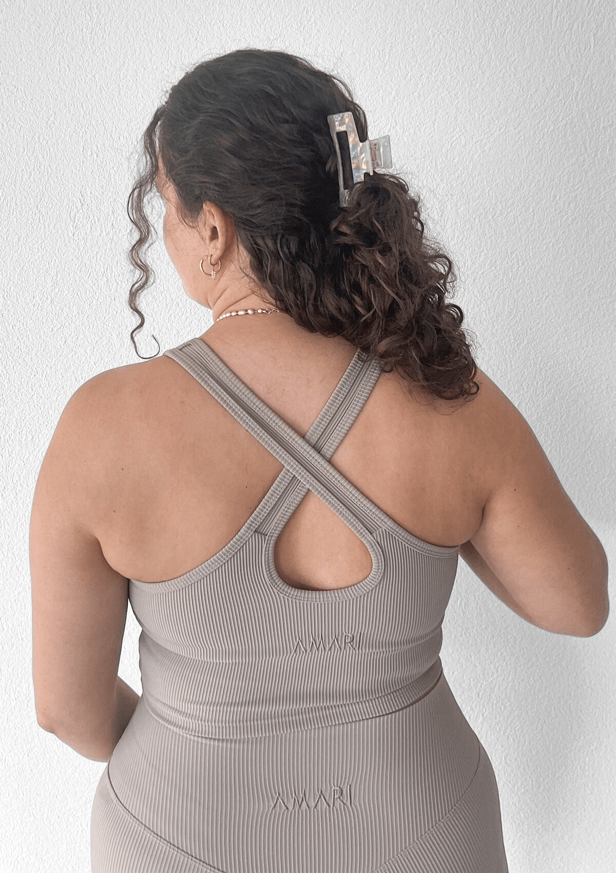 Second Chance: Ribbed Crop Top - Latte XS, XL
