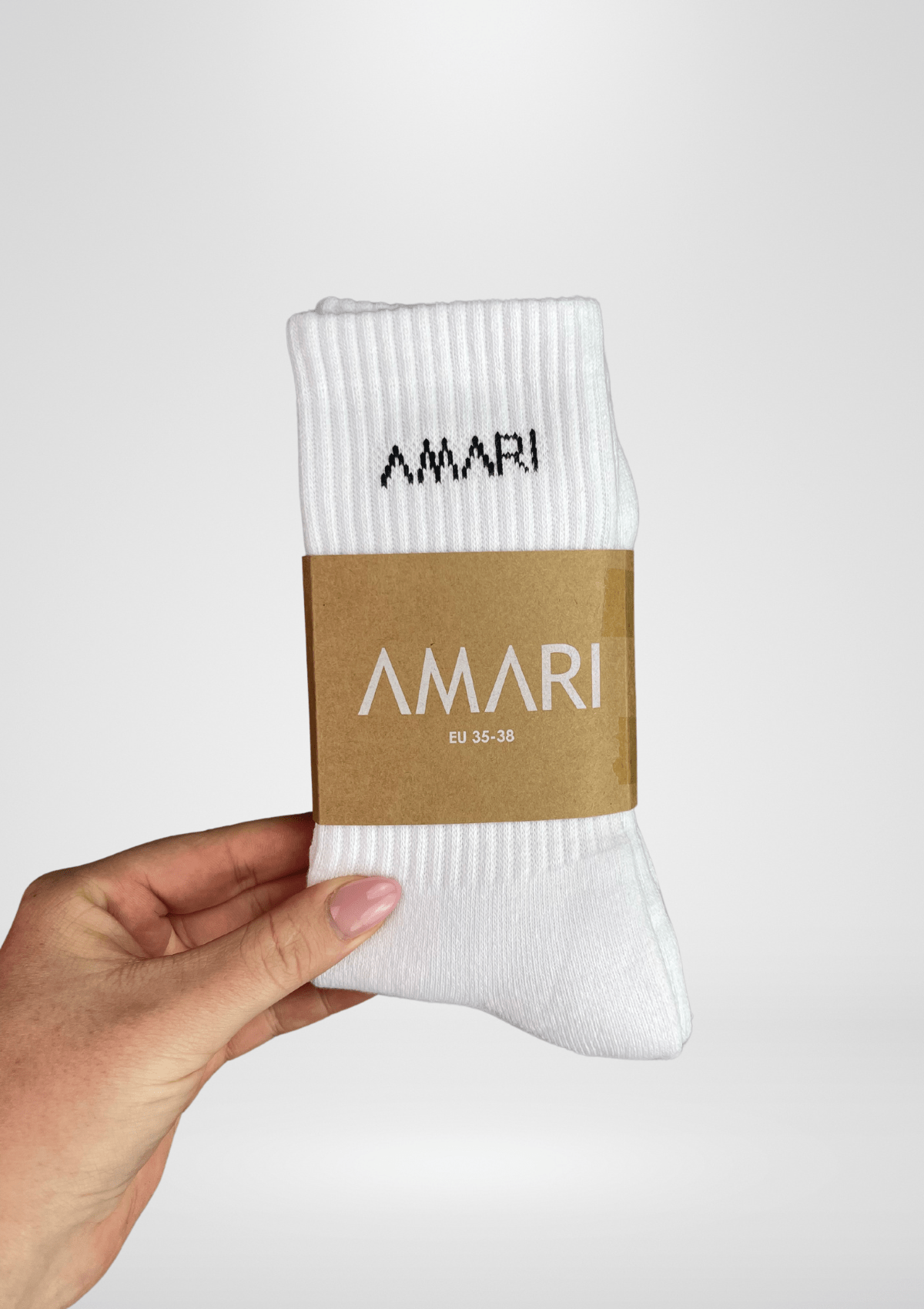 Unisex Crew Socks - White