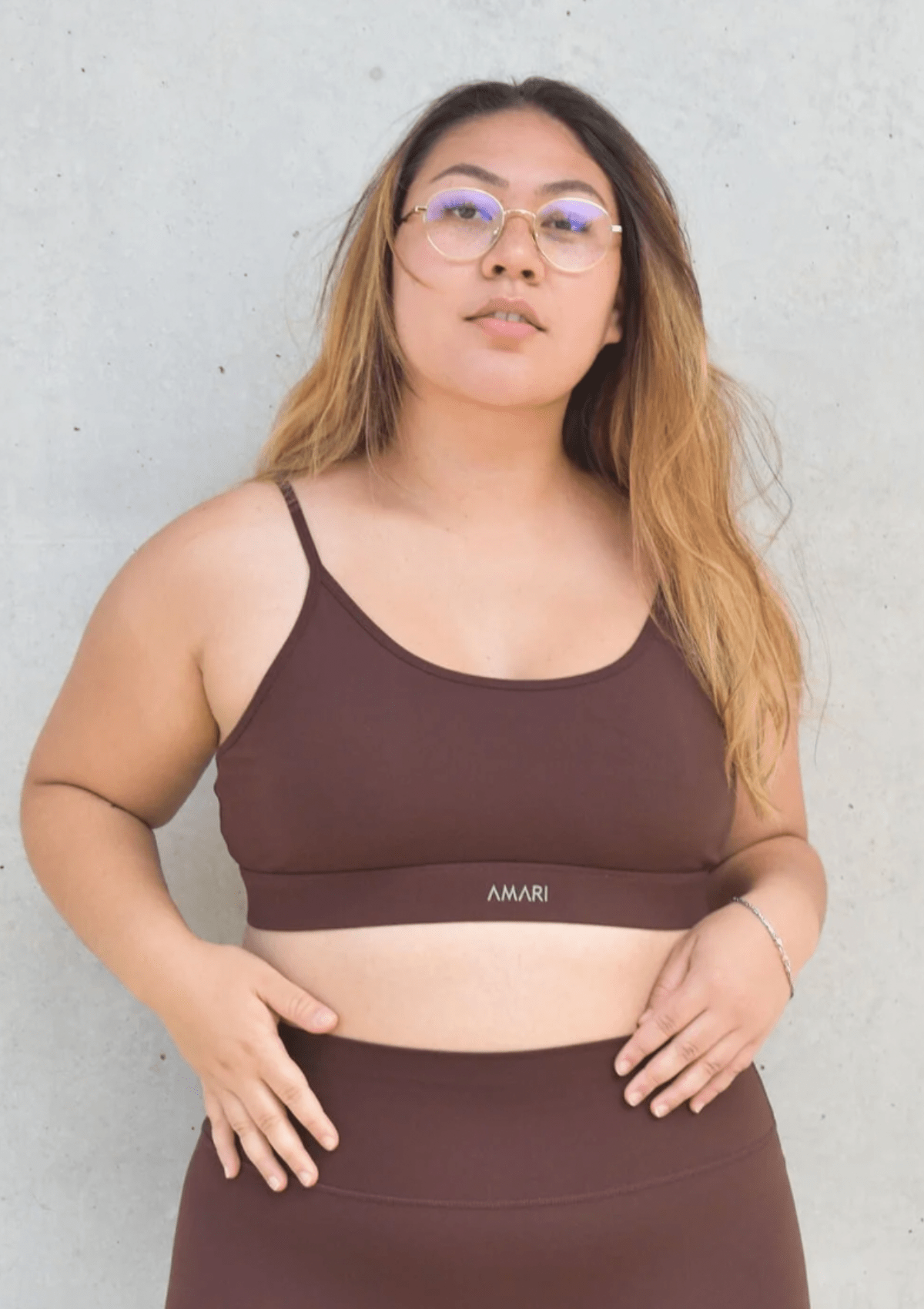 Second Chance: Essentials Sports Bra - Chocolate L