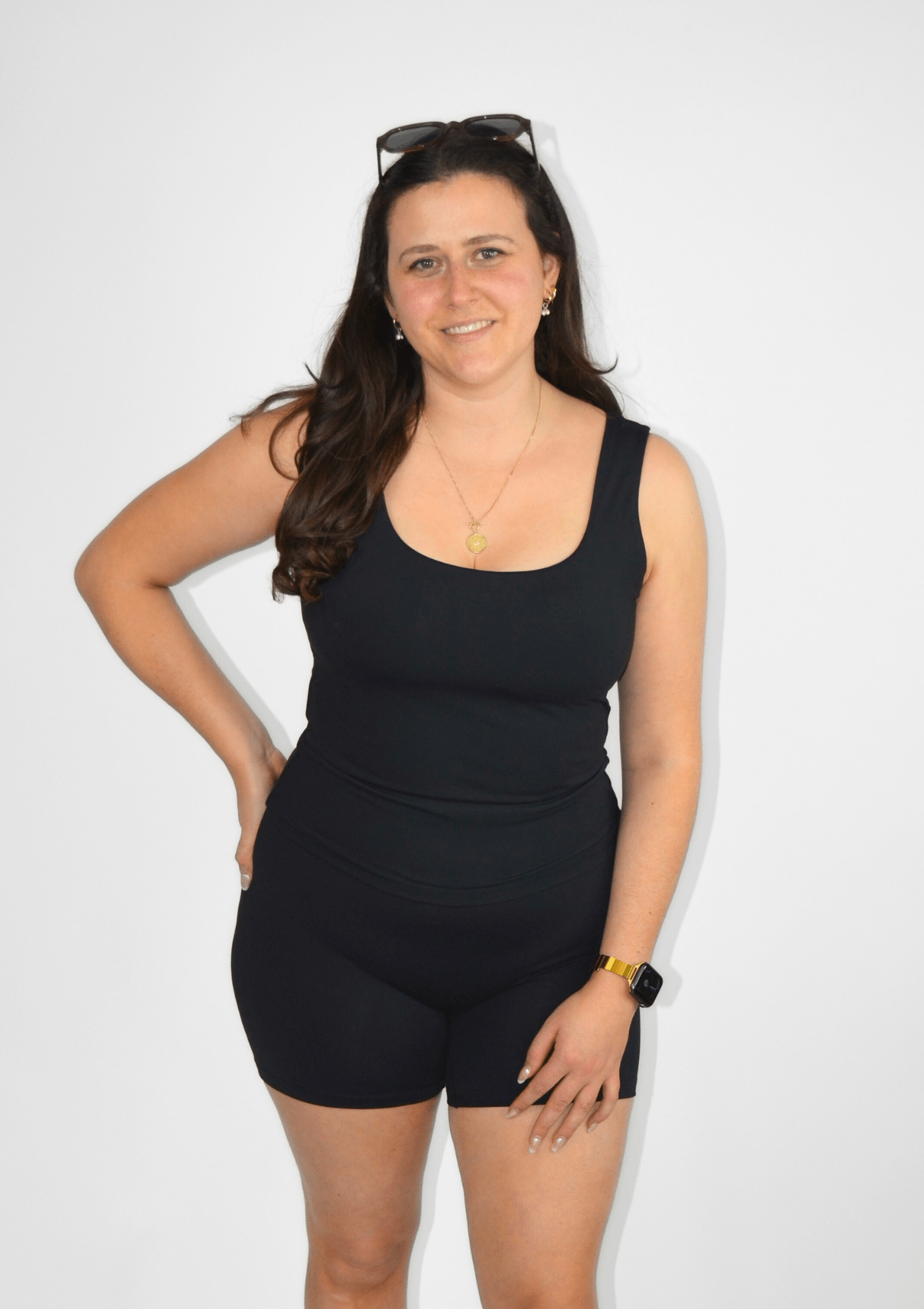 Cloud Love™ Essentials Top with built in Shelf Bra - Black