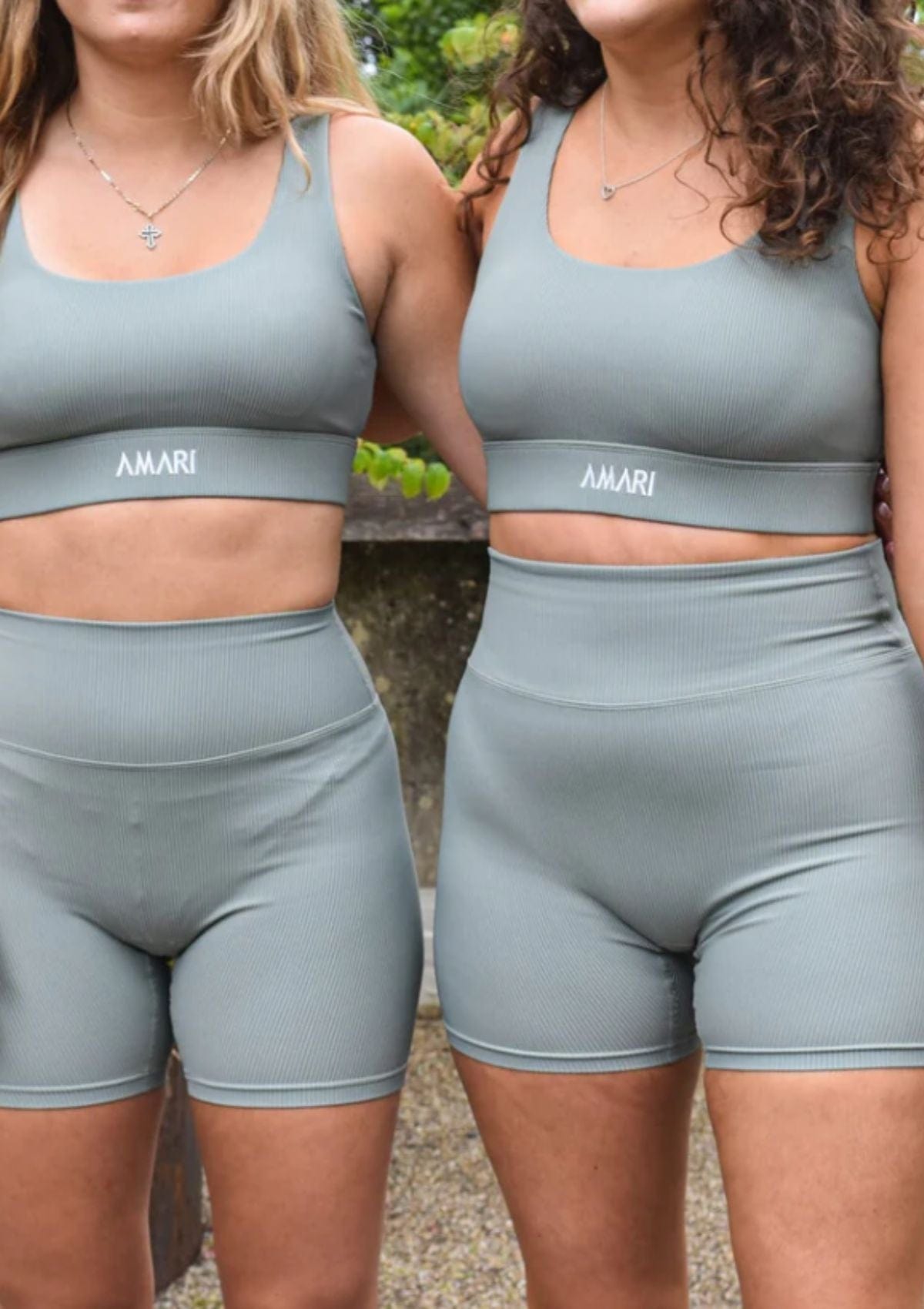 Second Chance: Ribbed Sports Bra - Sage Green