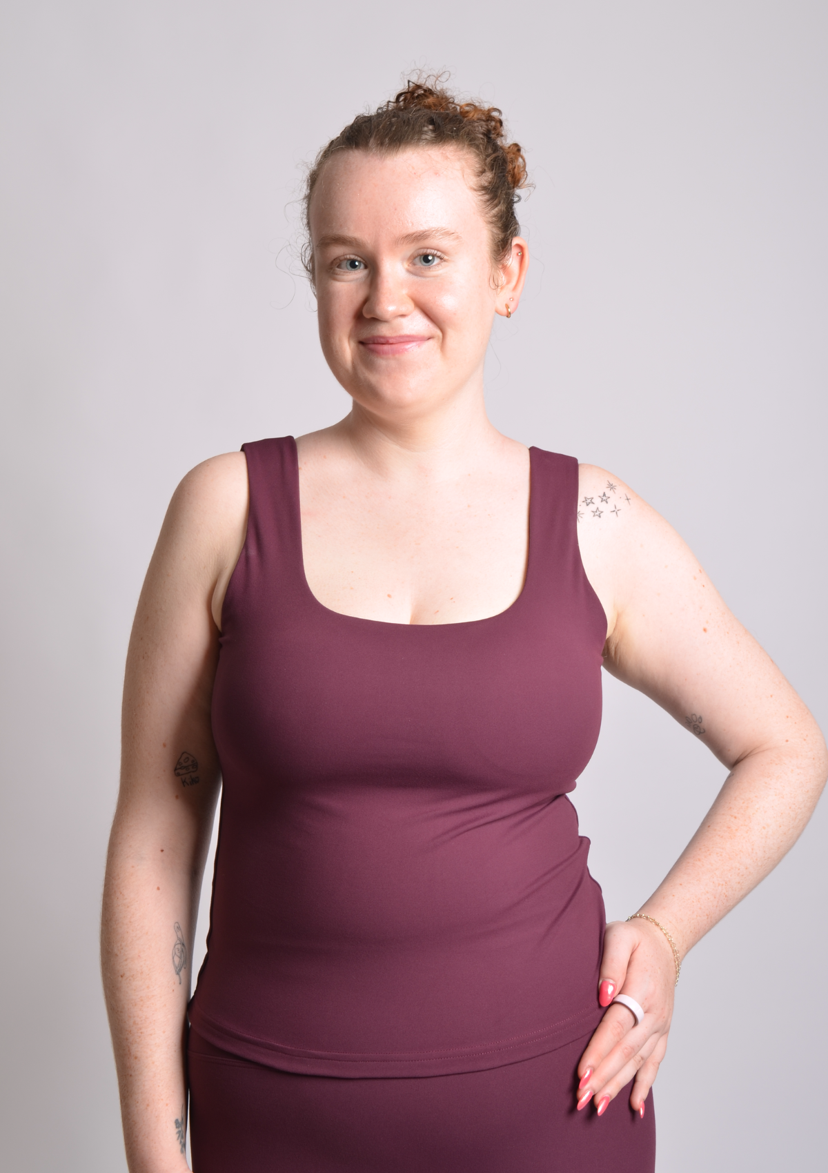 Essentials Top - Dark Cherry