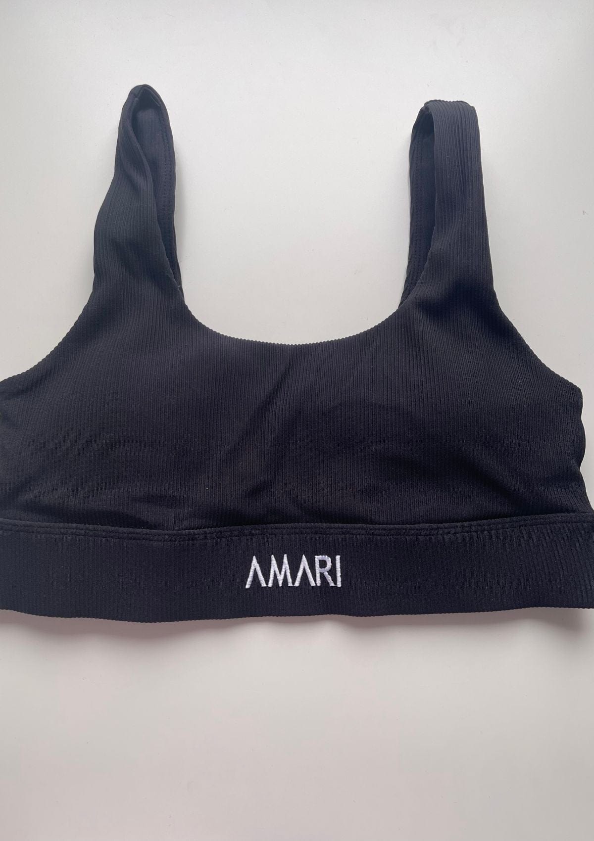 Second Chance: Ribbed Sports Bra - Charcoal