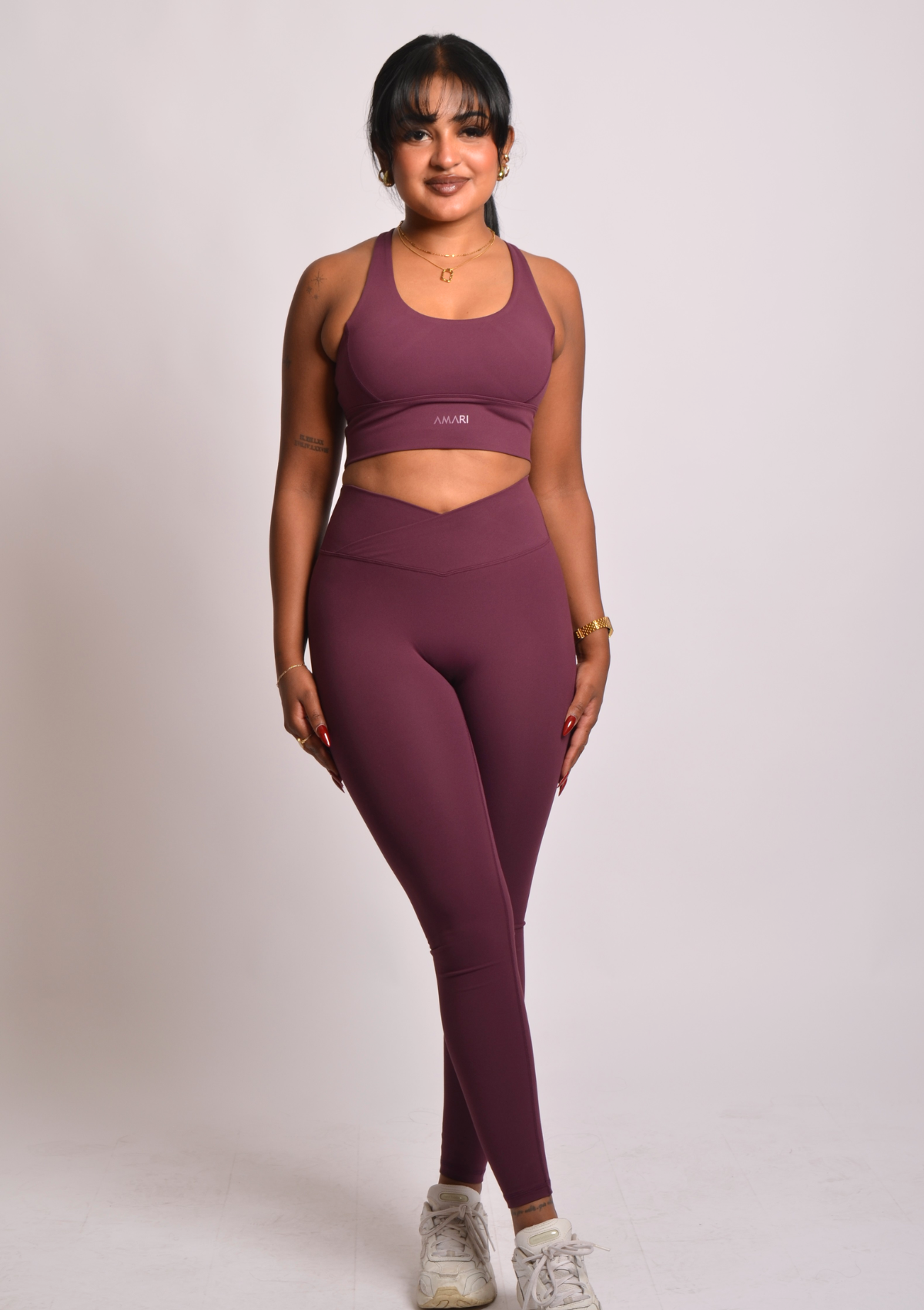 Cloud Love™ V-Leggings - Dark Cherry