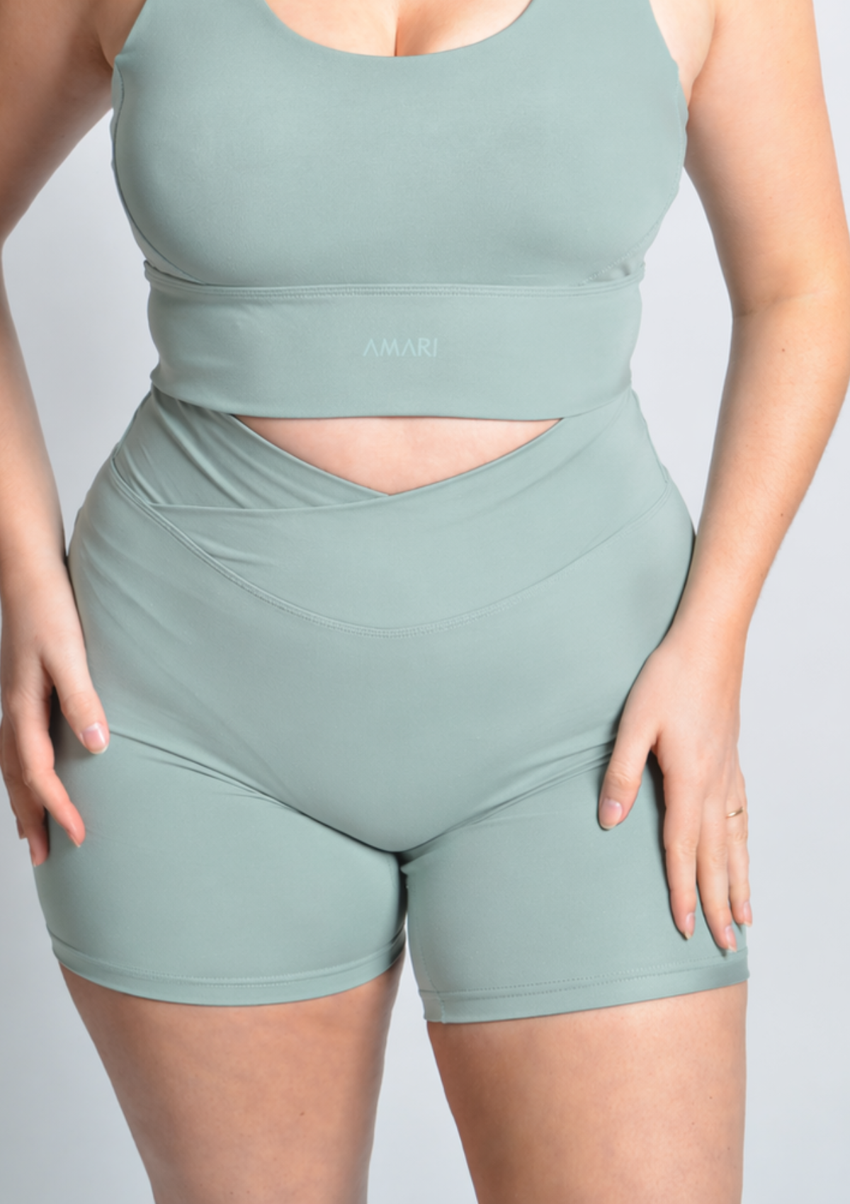 Cloud Love™ V-Shorts - Sage Green