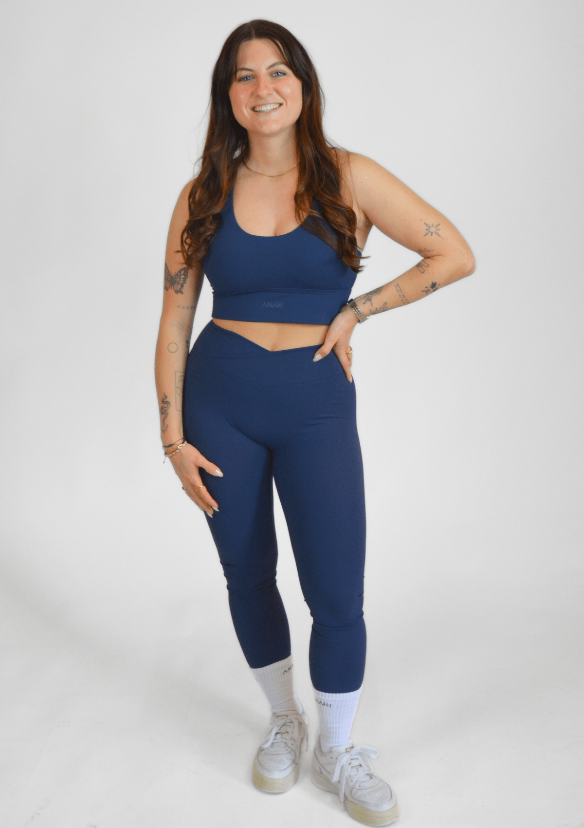V-Leggings - Midnight Blue