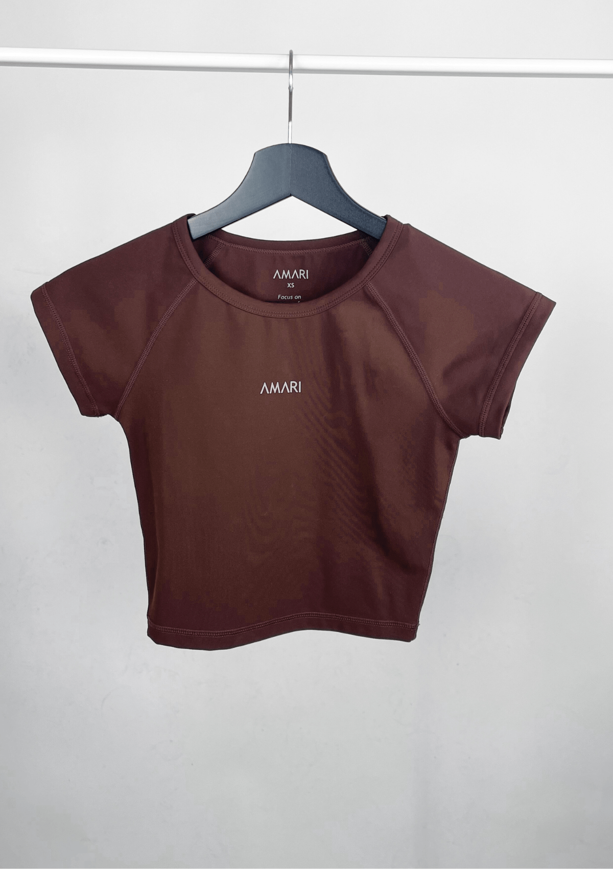 Second Chance: Cropped Shirt - Chocolate XS
