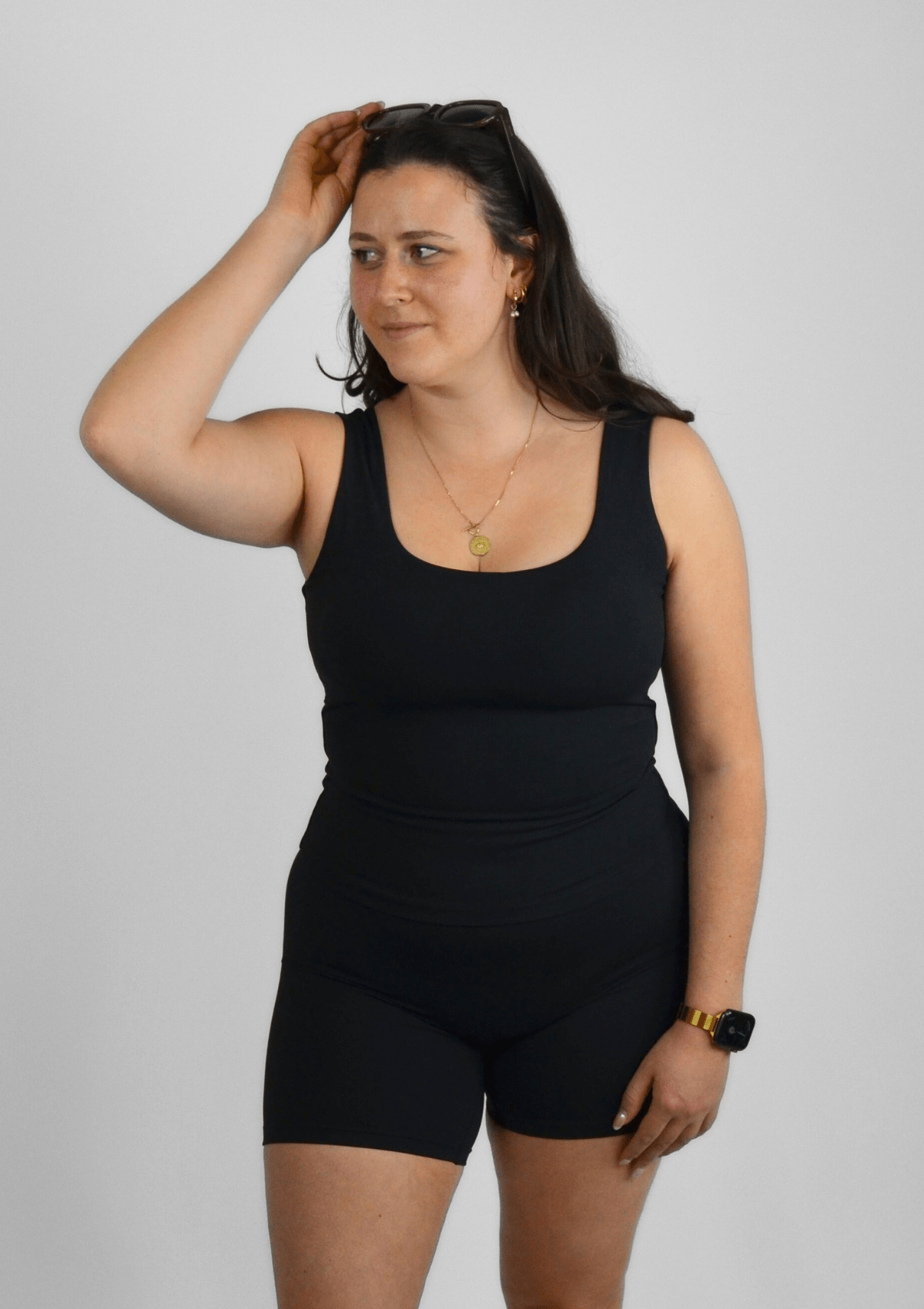 Cloud Love™ Essentials Top with built in Shelf Bra - Black