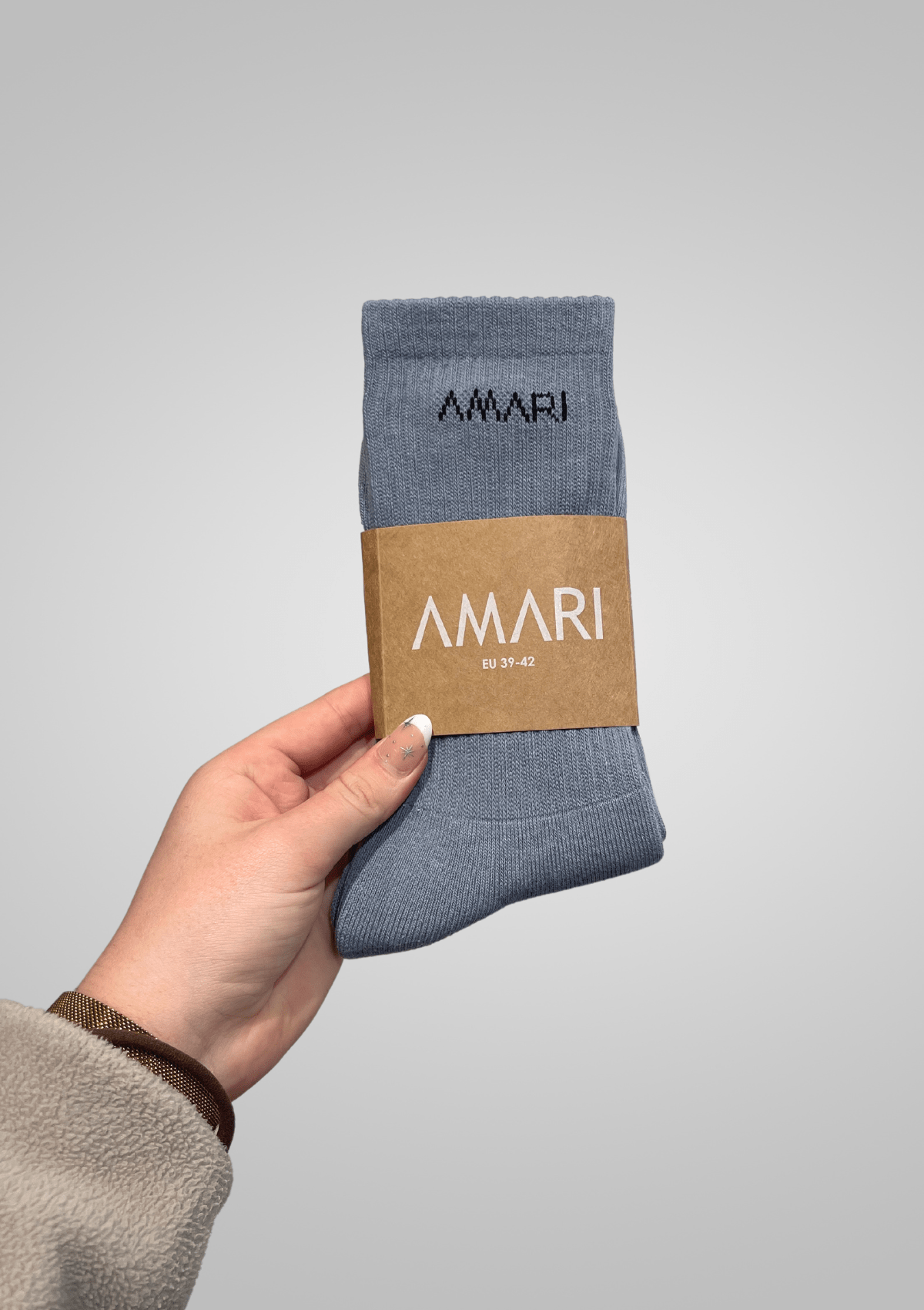 Unisex Crew Socks - Grey