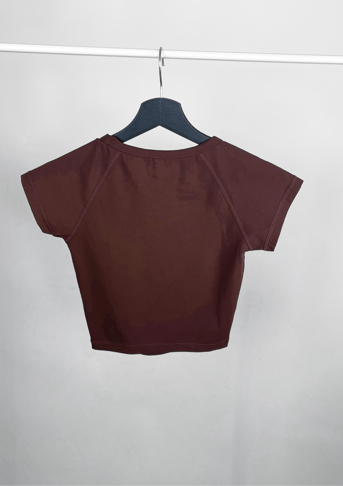 Second Chance: Cropped Shirt - Chocolate XS