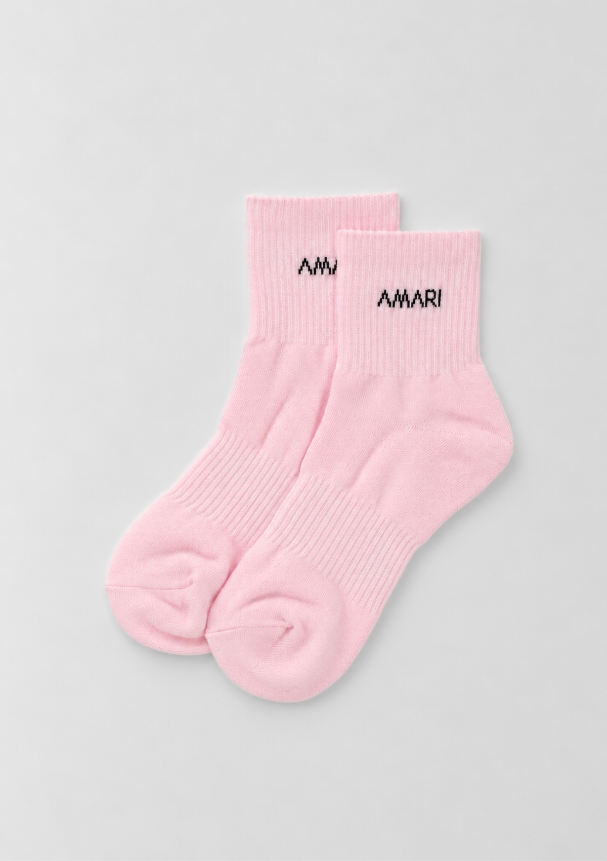 Mid Crew Socks - Light Pink