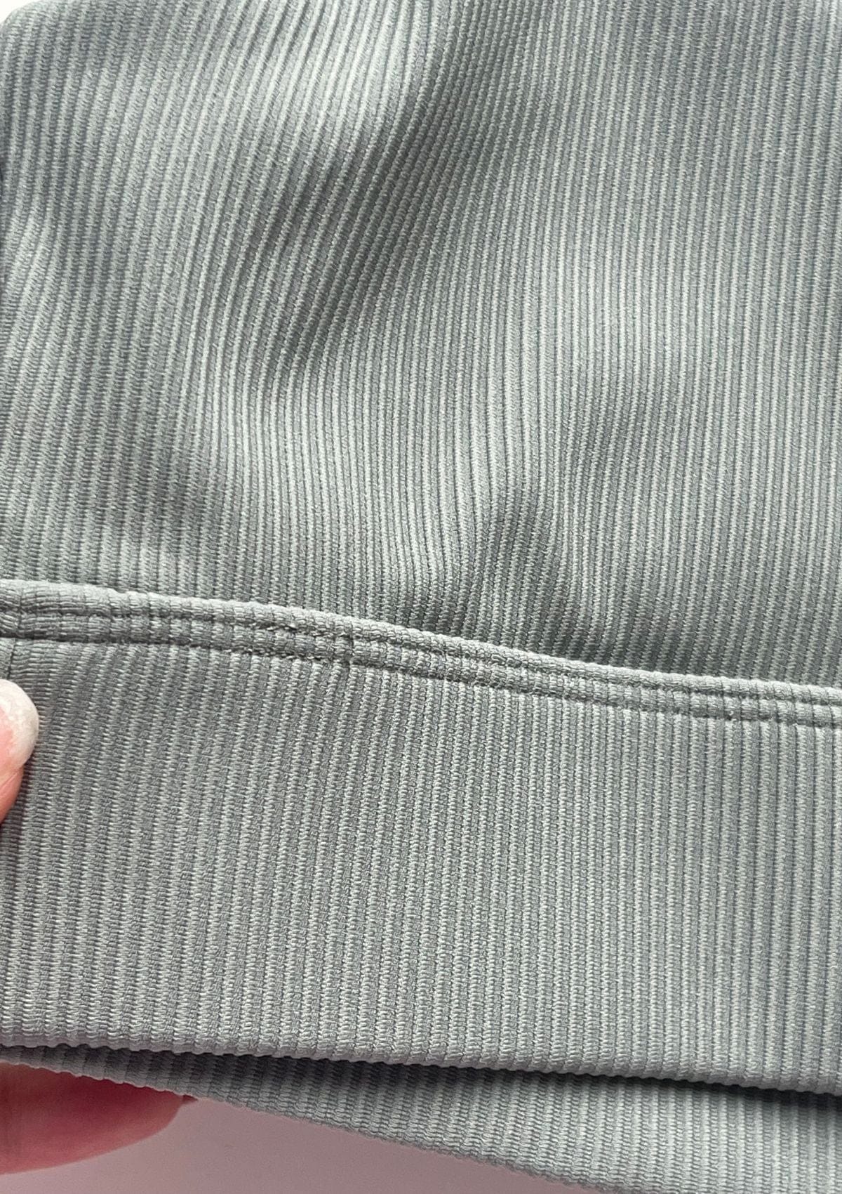 Second Chance: Ribbed Sports Bra - Sage Green