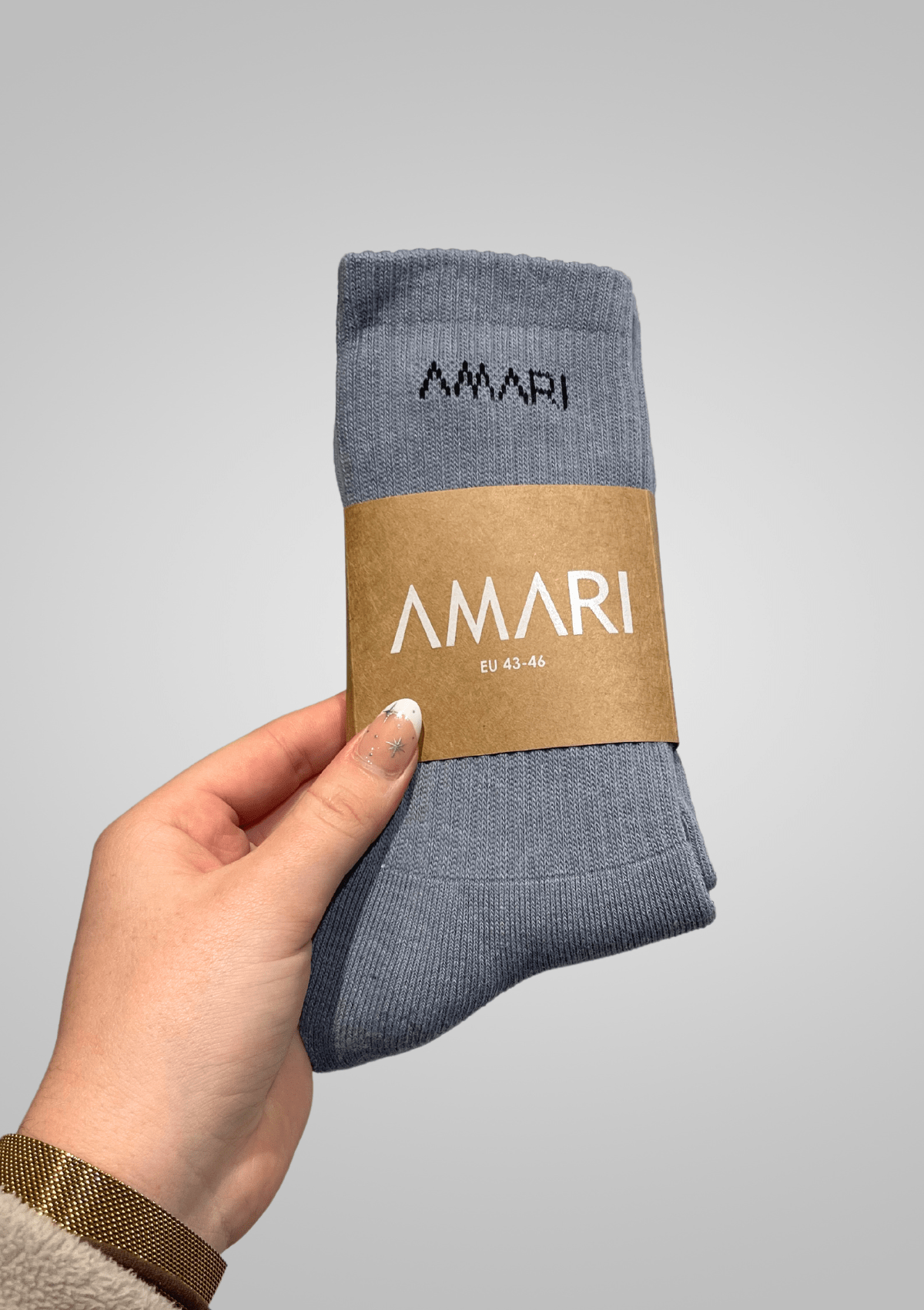 Unisex Crew Socks - Grey