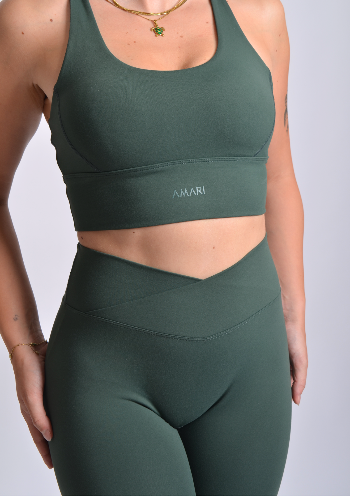 Cloud Love™ V-Leggings - Pine Green