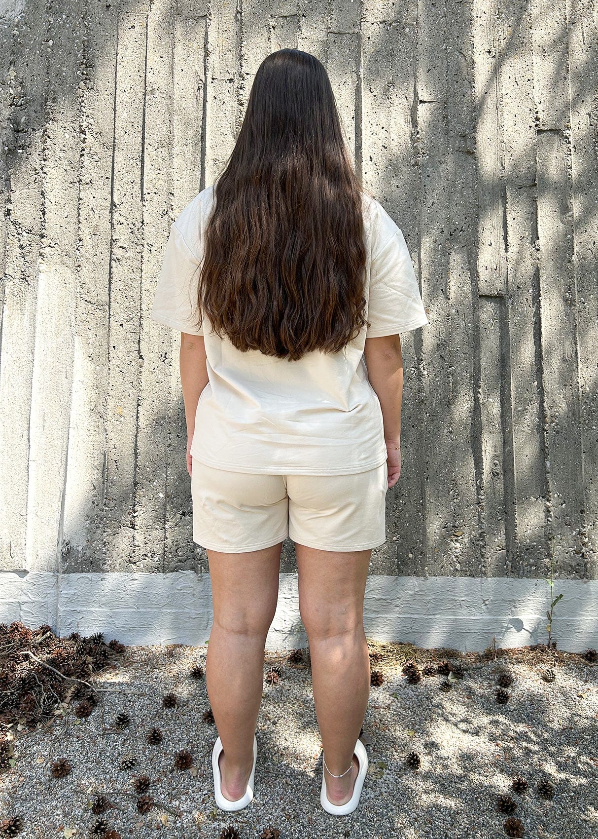 Unisex Sweats T-Shirt - Cream