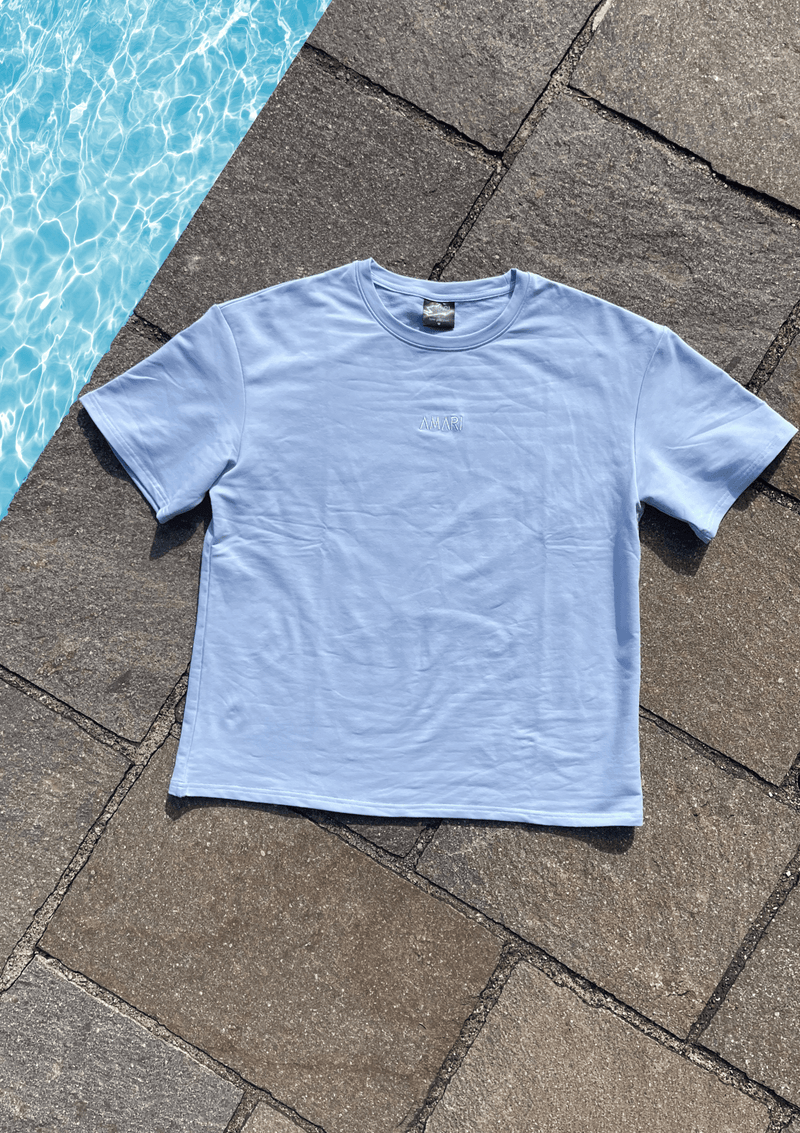 Unisex Sweats T-Shirt - Pastel Blue
