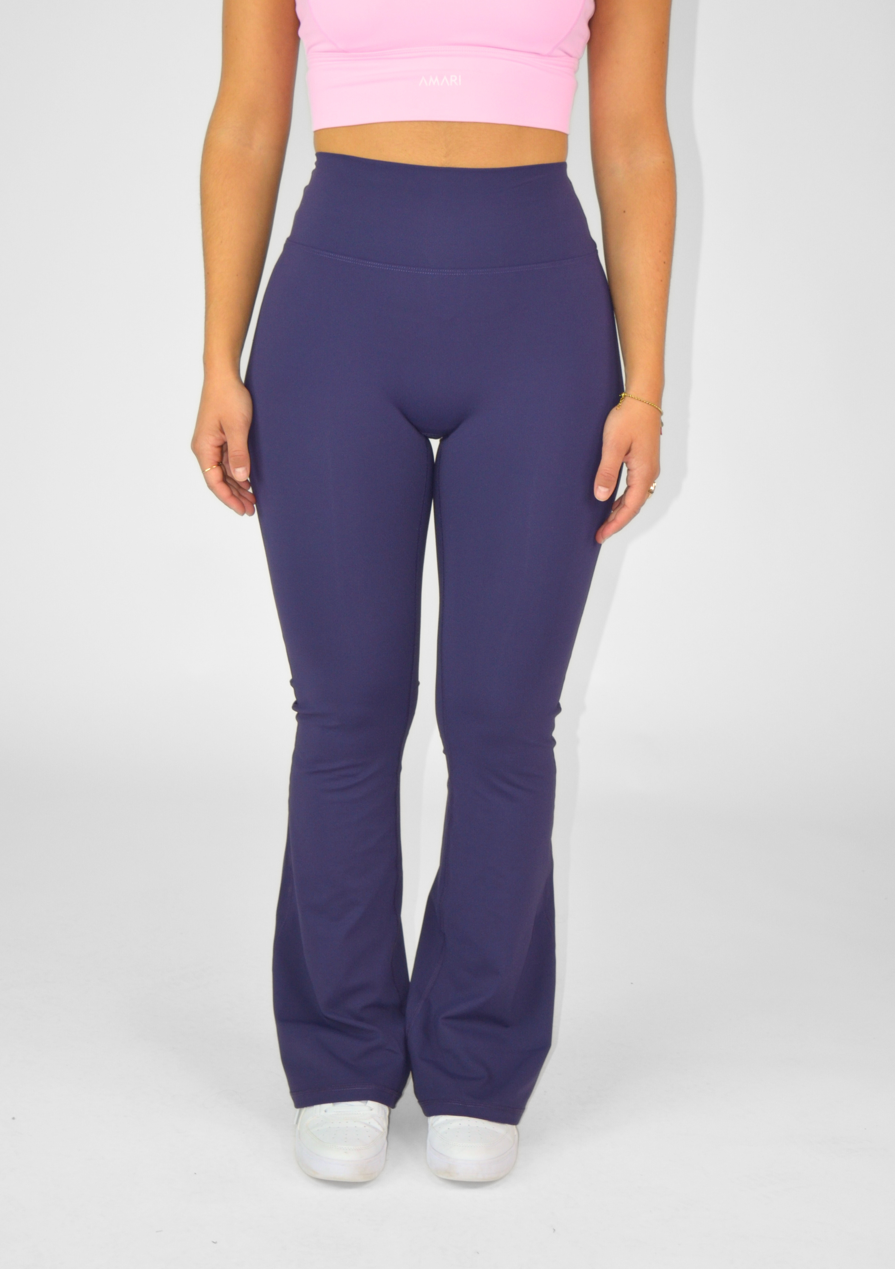 Flared Leggings - Dark Violet