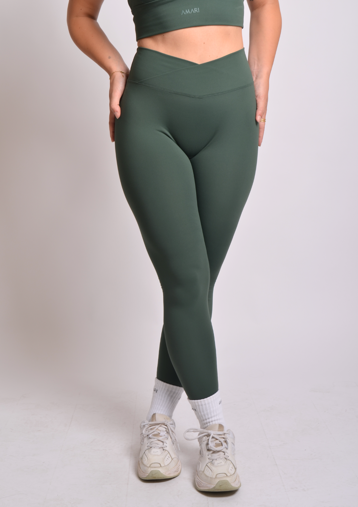 Cloud Love™ V-Leggings - Pine Green