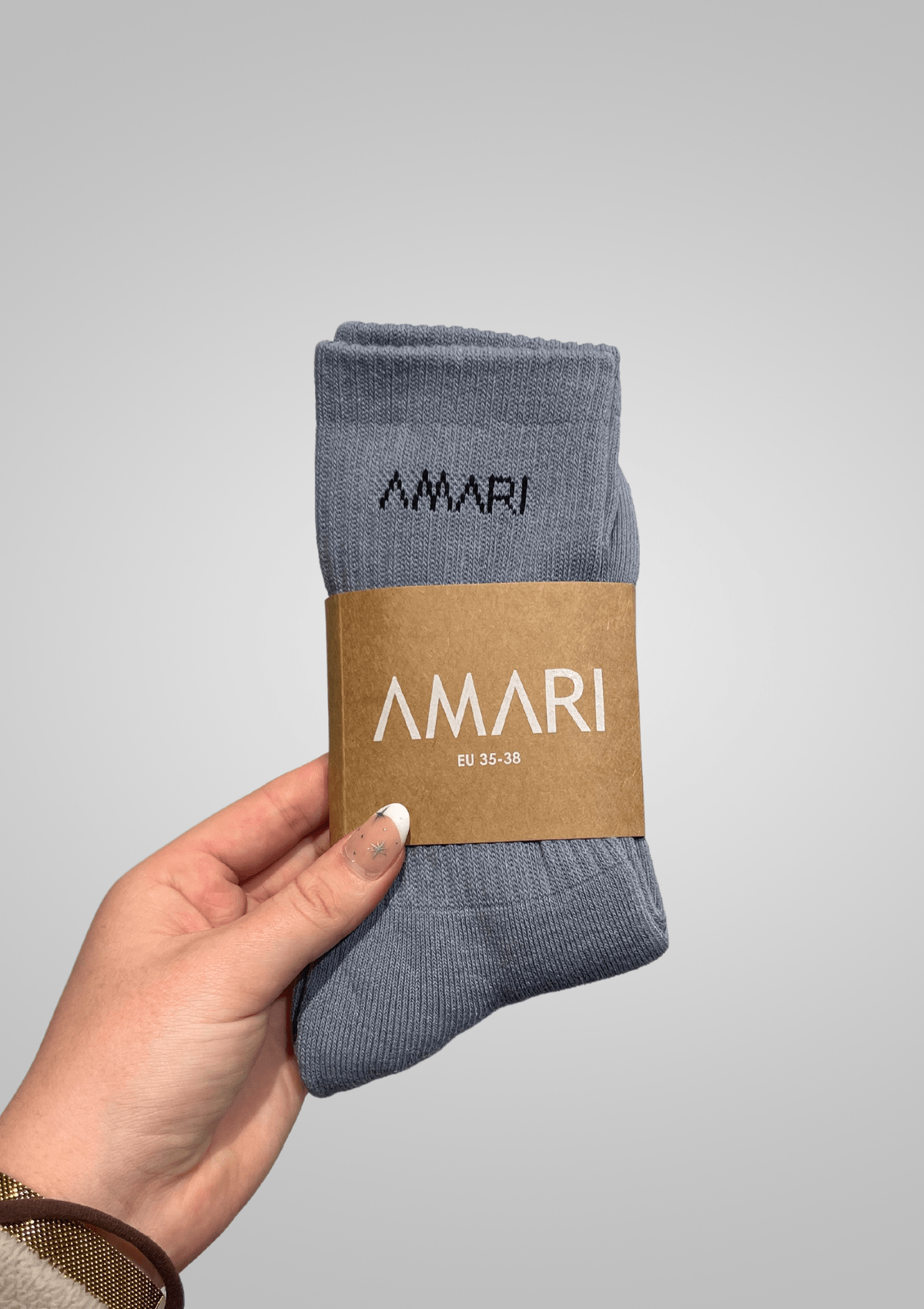 Unisex Crew Socks - Grey