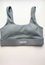 Second Chance: Ribbed Sports Bra - Sage Green