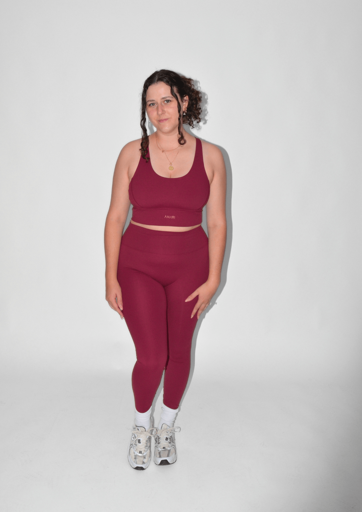 Essentials Leggings - Burgundy Red