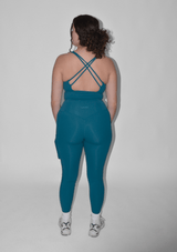 Cross Back Sportsbra Petrol Blue