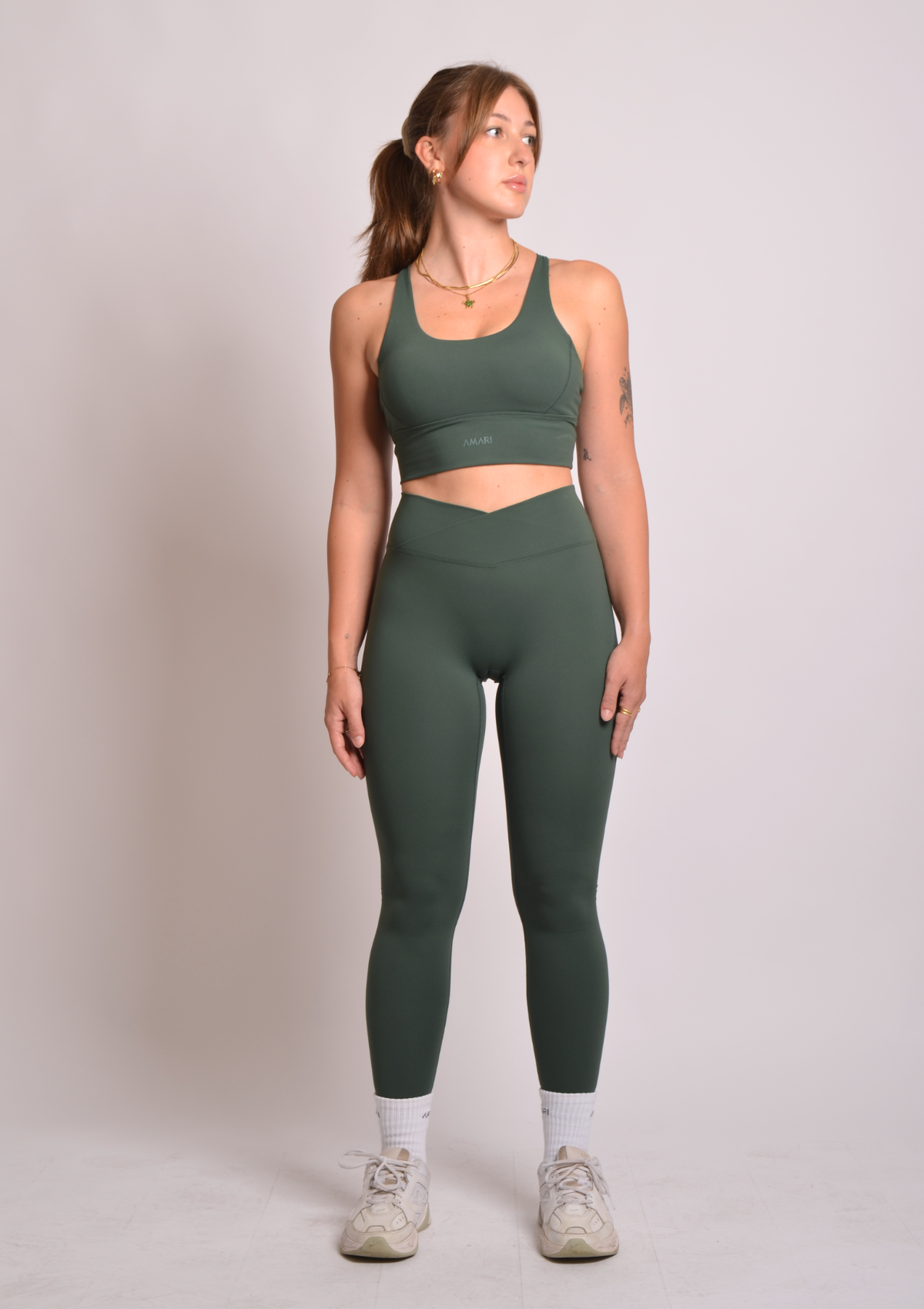 Cloud Love™ V-Leggings - Pine Green