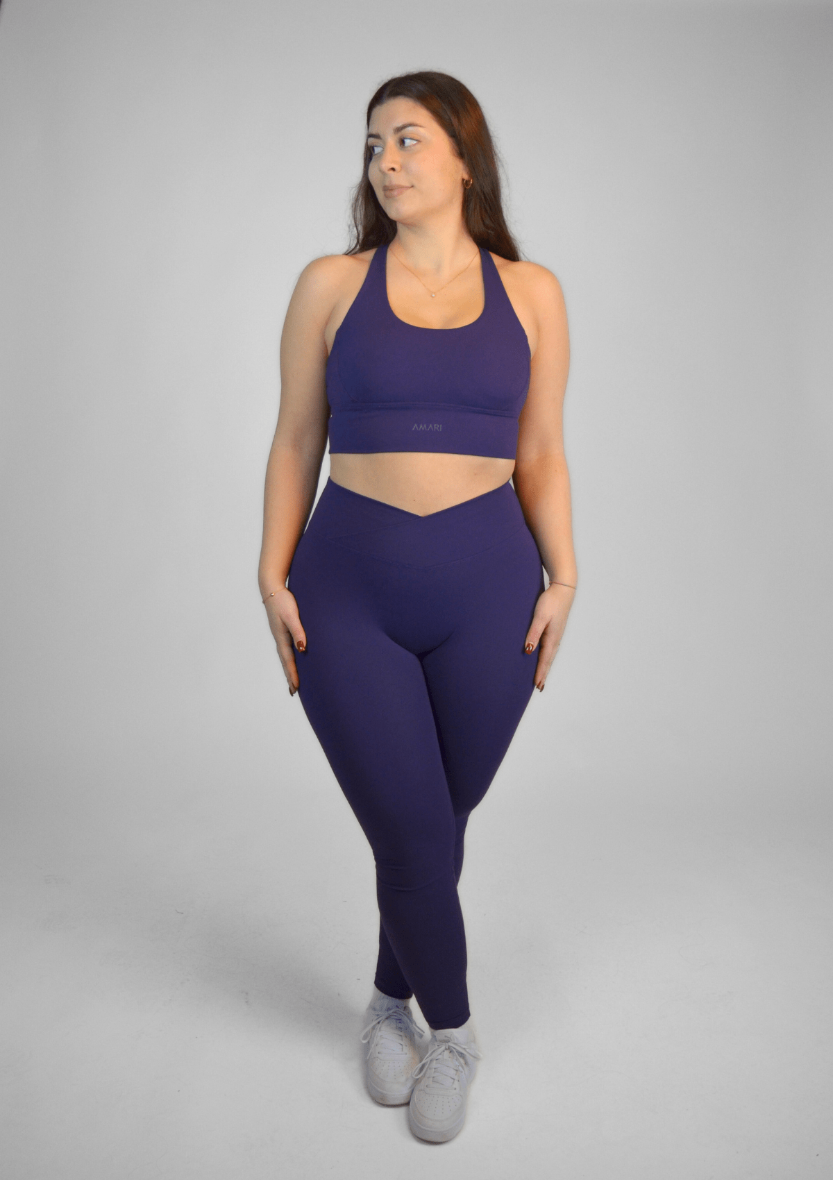 V-Leggings - Dark Violet