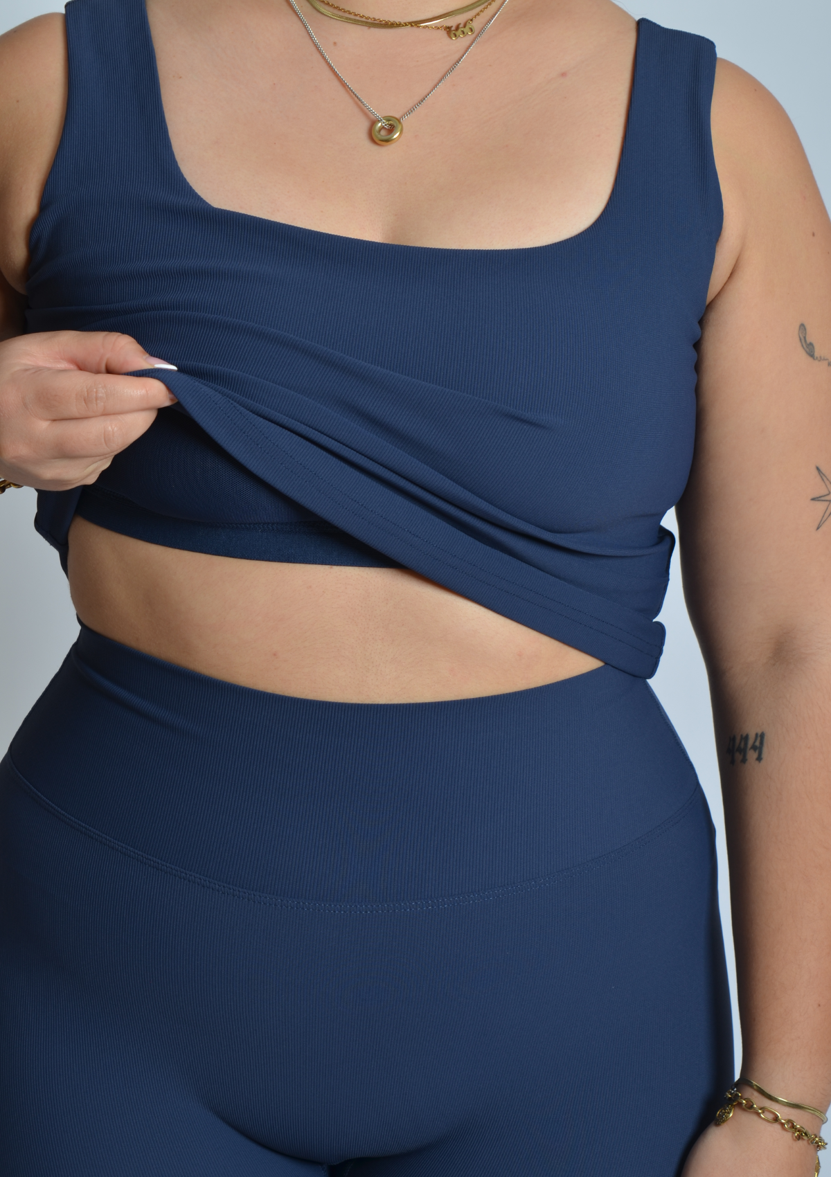 RibForm™ Basic Top with Built in Bra - Midnight Blue