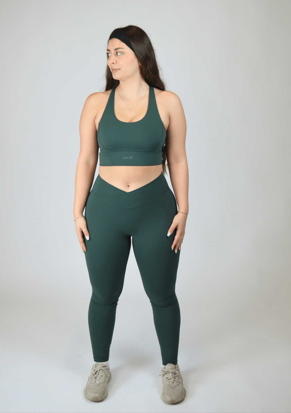 V-Leggings - Pine Green