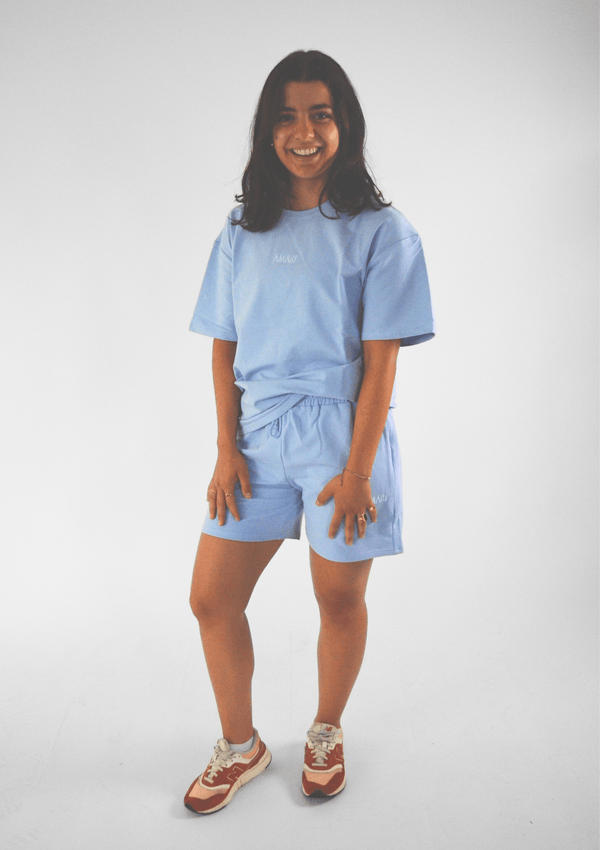 Unisex Sweats T-Shirt - Pastel Blue