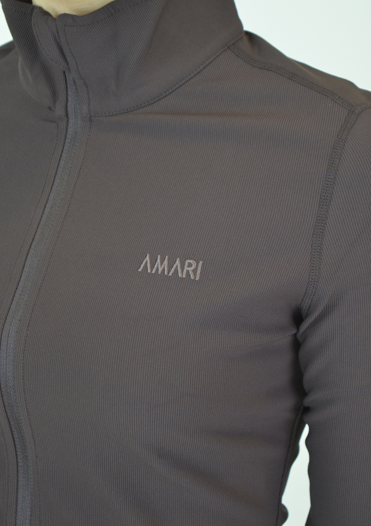 Ribbed Form Jacket - Espresso