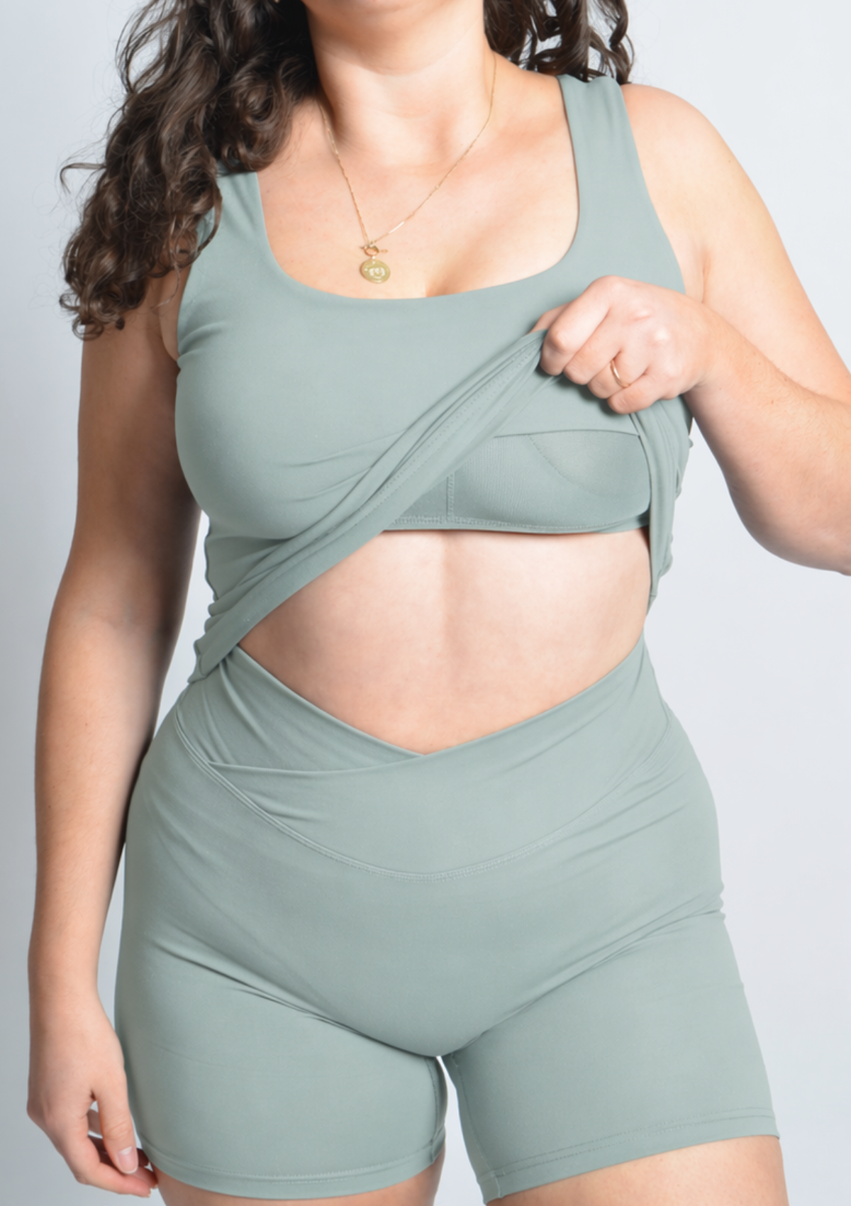 Cloud Love™ Essentials Top - Sage Green