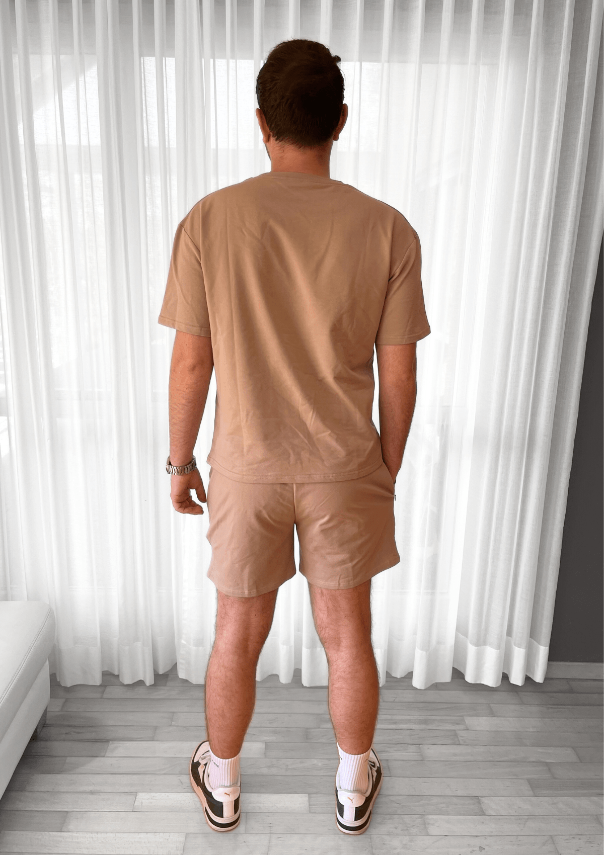 Unisex Sweats Shorts - Mocha