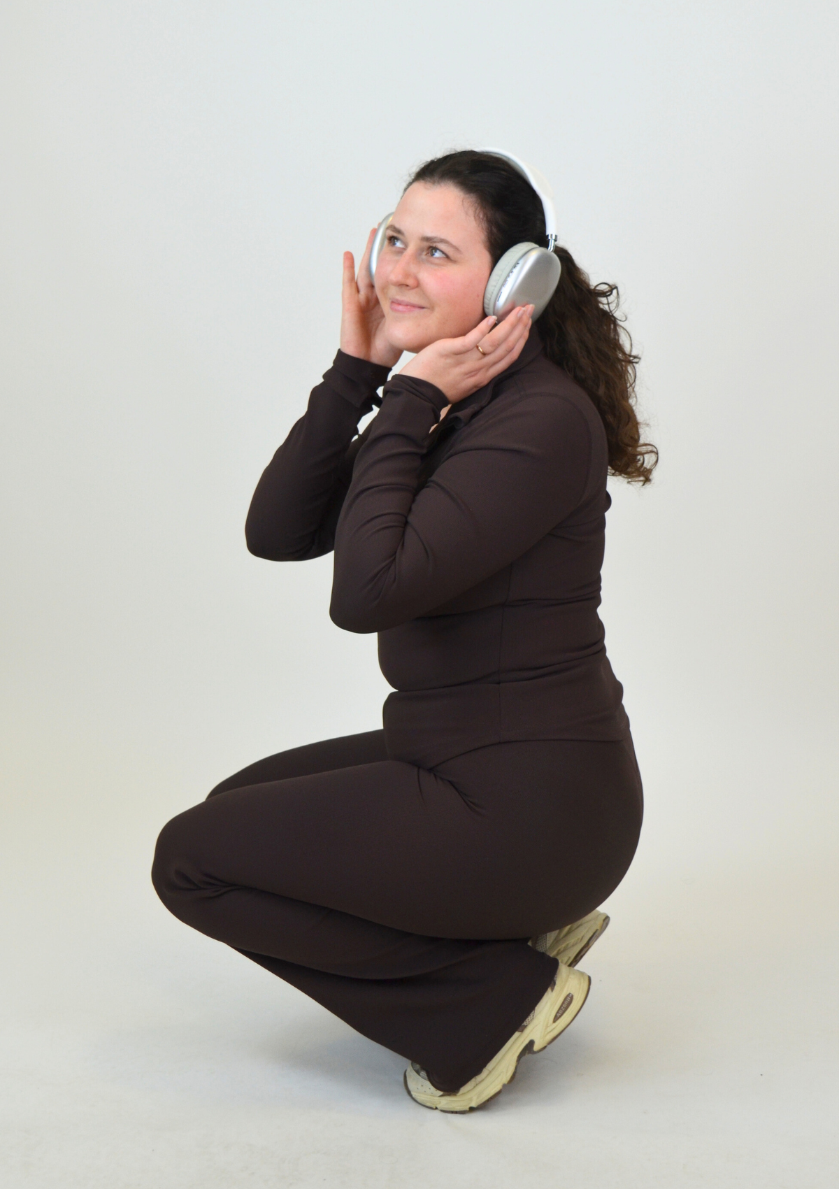 Ribbed Form Jacket - Espresso