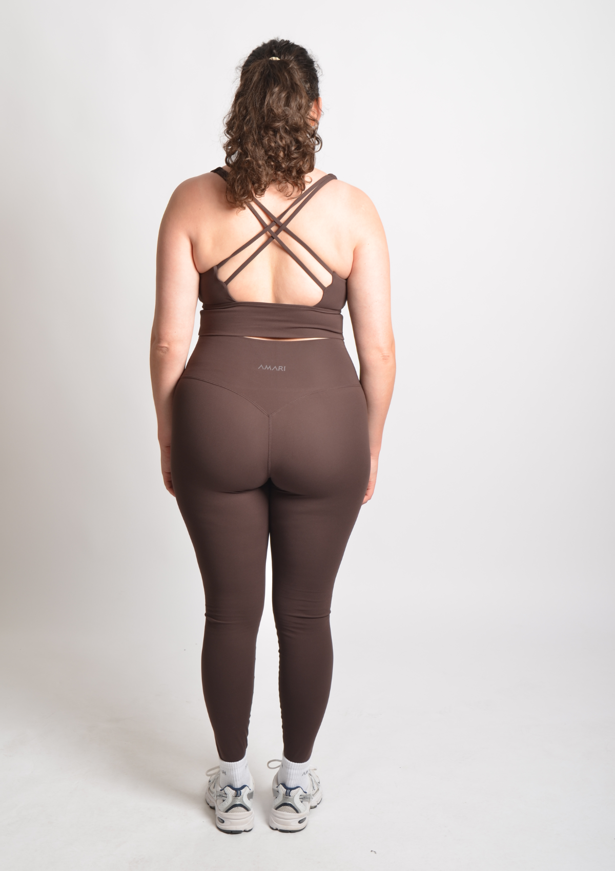 Cloud Love™ Cross Back Sports Bra - Espresso