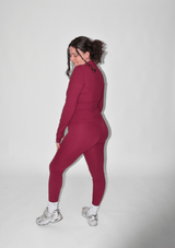 Essentials Leggings - Burgundy Red