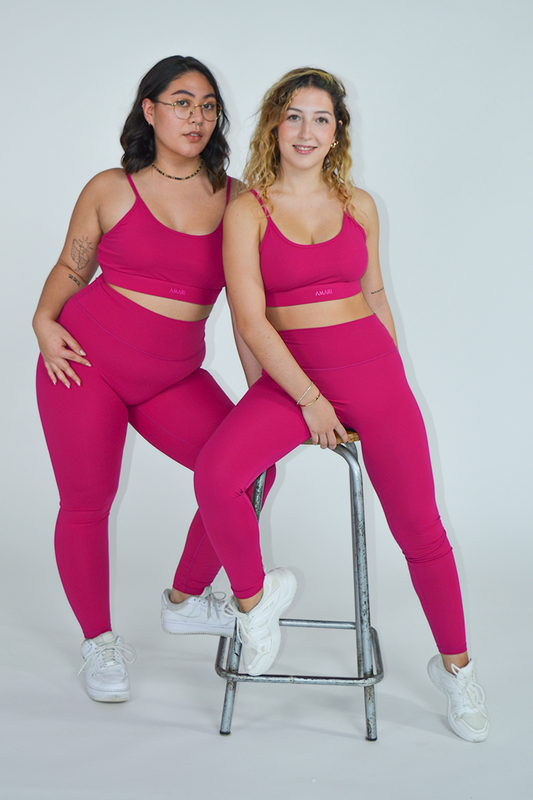 Cute booty lounge pink color gym yoga legging, Women's Fashion