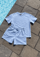Unisex Sweats Shorts - Pastel Blue