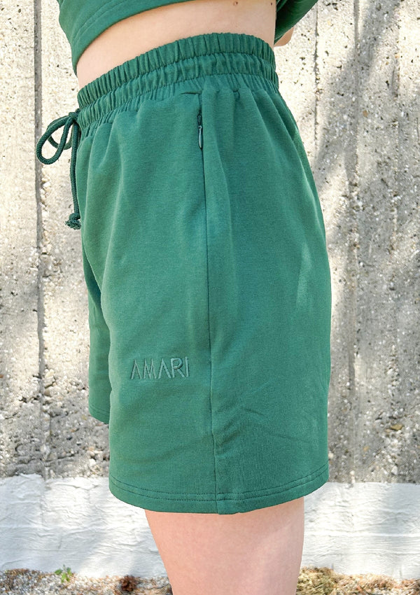 Unisex Sweats Shorts - Forest