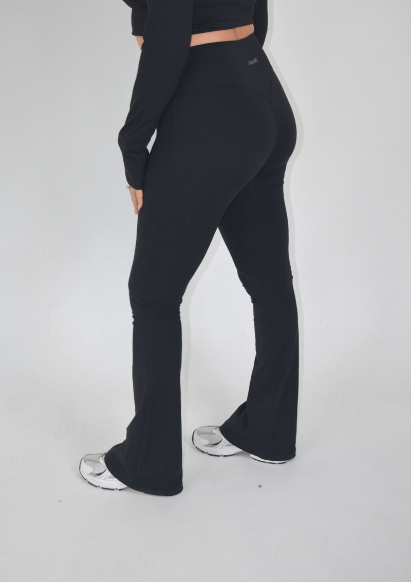 Flared Leggings - Black