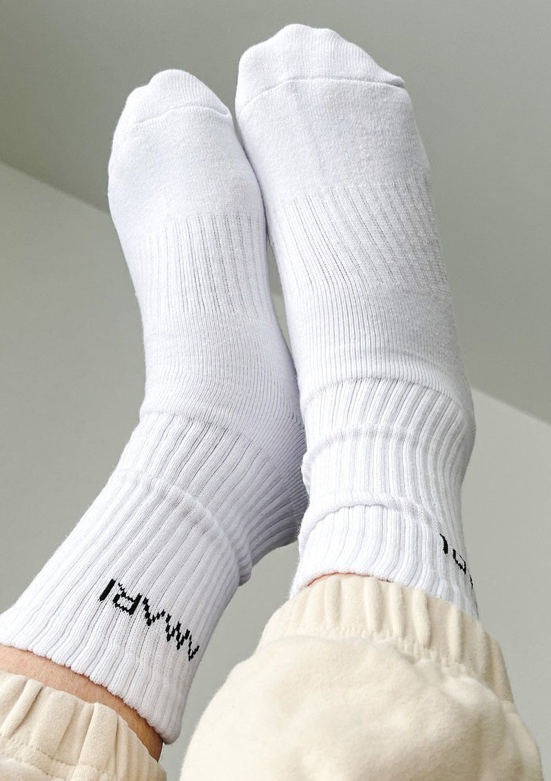 Unisex Crew Socks - White (3 Pairs)