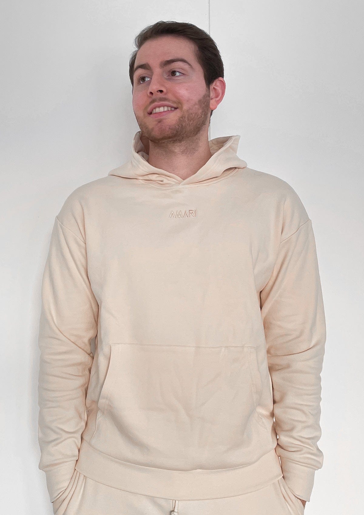 Unisex Sweats Hoodie - Cream